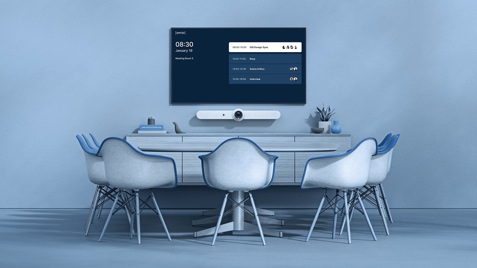 Achieve a complete meeting room setup with Logitech and Pexip